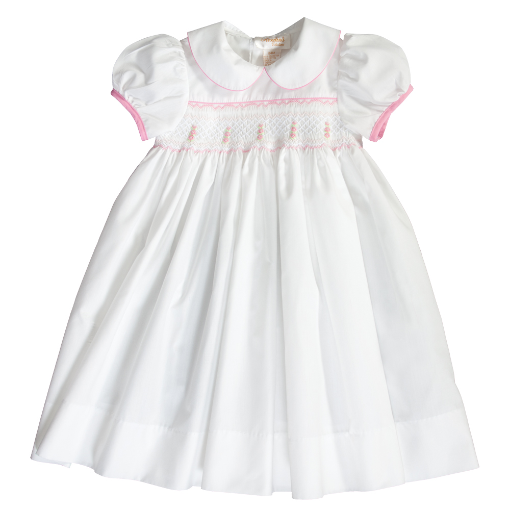 Baby Dress English Smock Offwhite